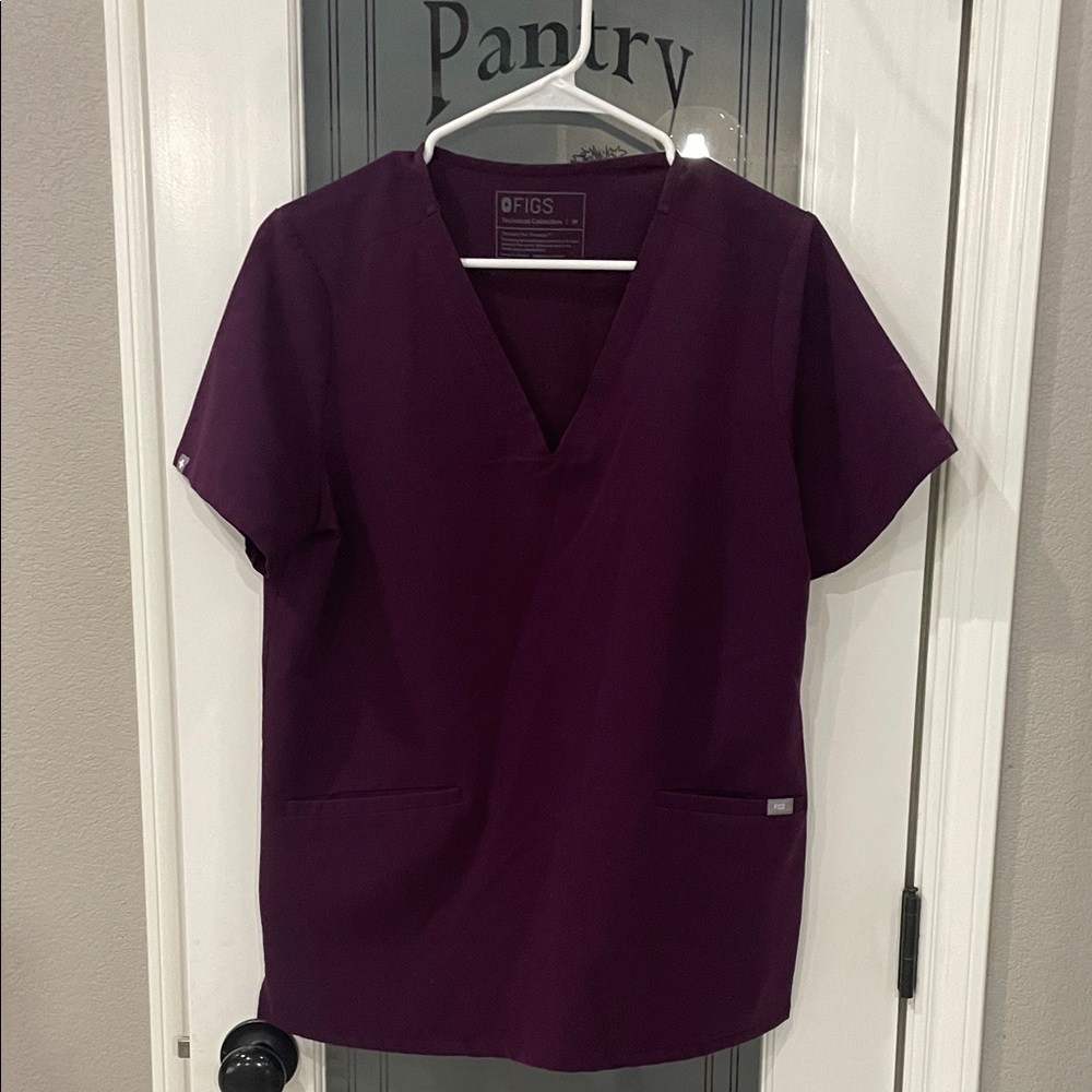 Figs Women's Deep Purple Blouse